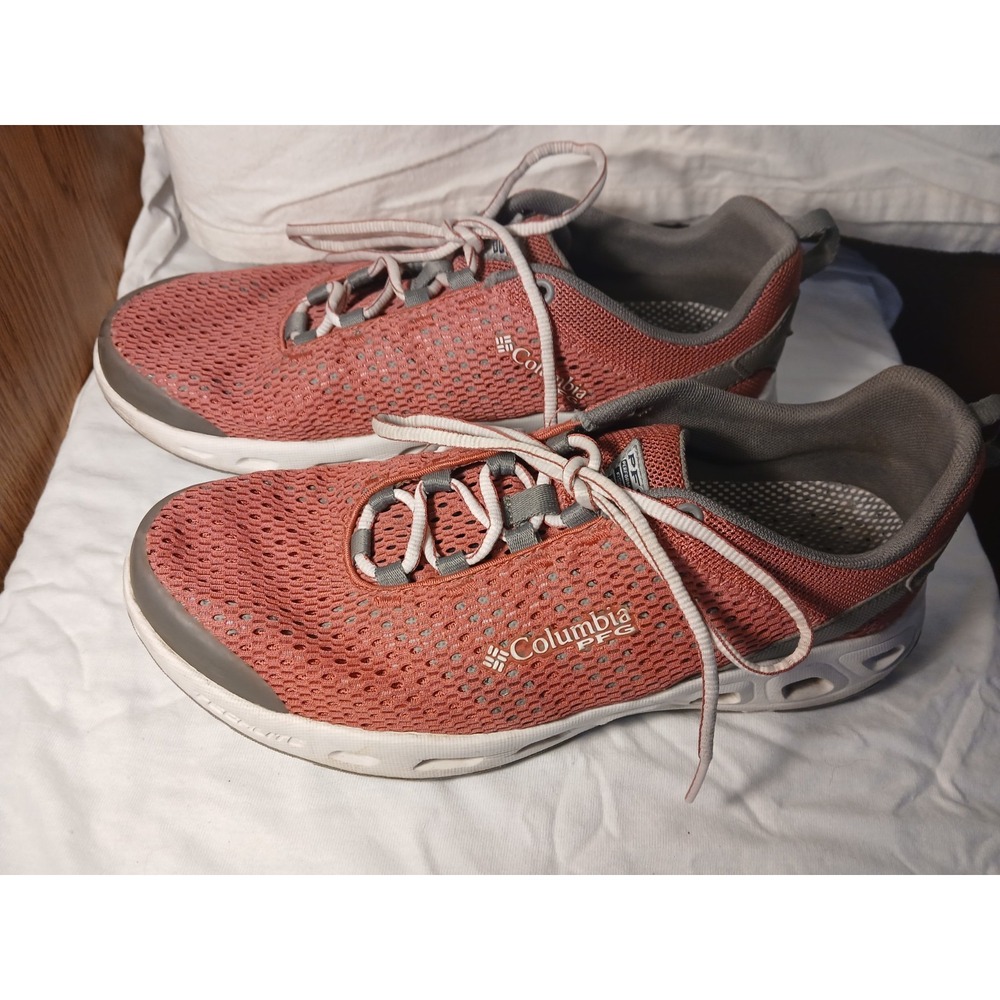 Columbia Women Pink PFG Mesh Hiking Sneakers YL8672-634 Size 10